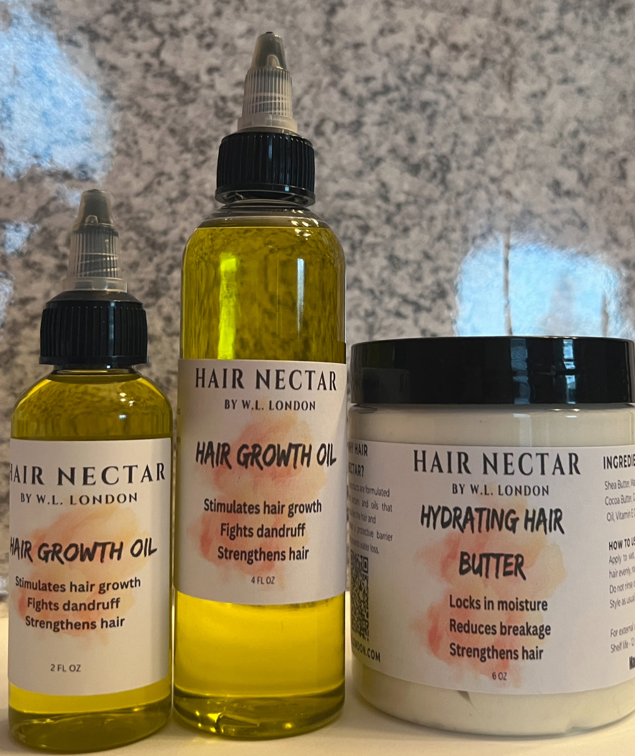 Hair Growth and Retention Mega Bundle  (2 oz & 4oz Growth oil & Hydration butter)