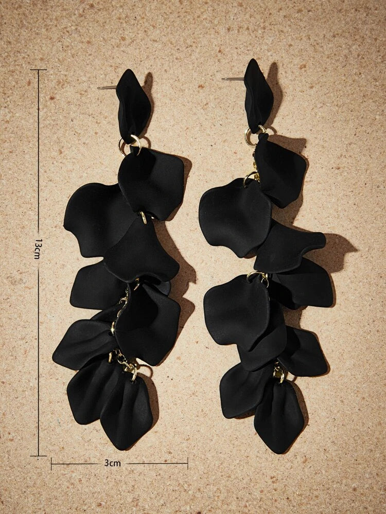 Black Tassel Earrings