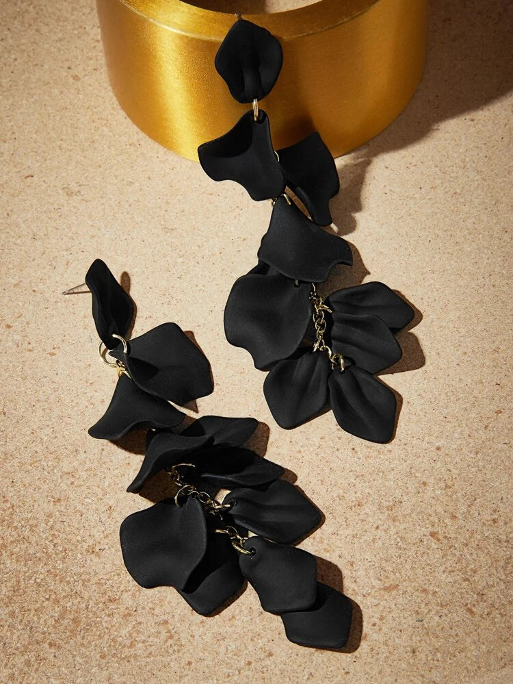 Black Tassel Earrings