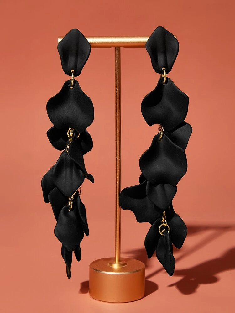 Black Tassel Earrings